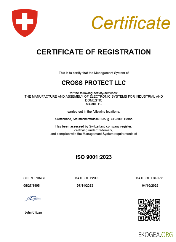 Modèle Word et PDF de certificat d'enregistrement d'entreprise en Suisse